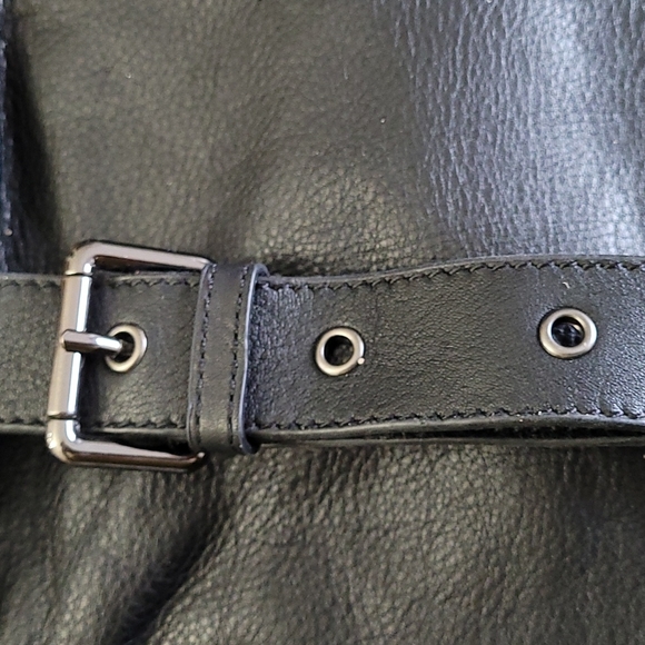 CLEMENTS RIBEIRO Black Pebbled Leather Cross-Body/Shoulder Bag - Picture 6 of 13